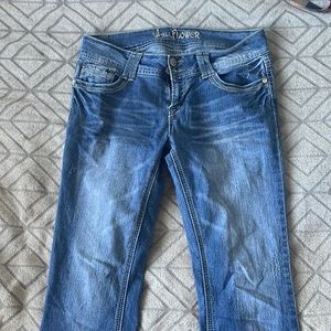 Wall flower jeans